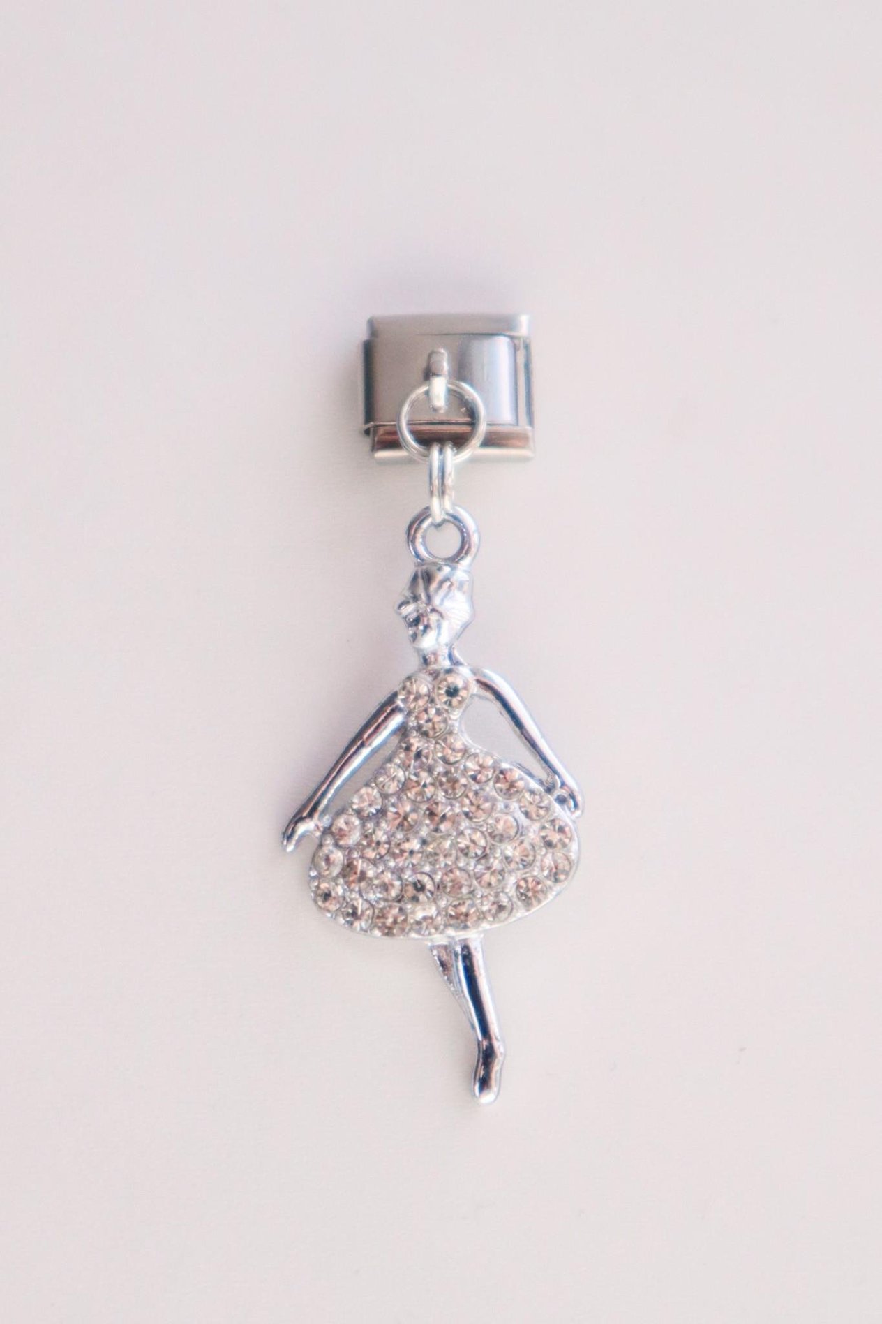 Sallantılı Taşlı Balerin İtalyan Charm 