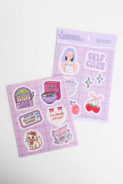 Self Care Sheet 2'li Sticker Set 