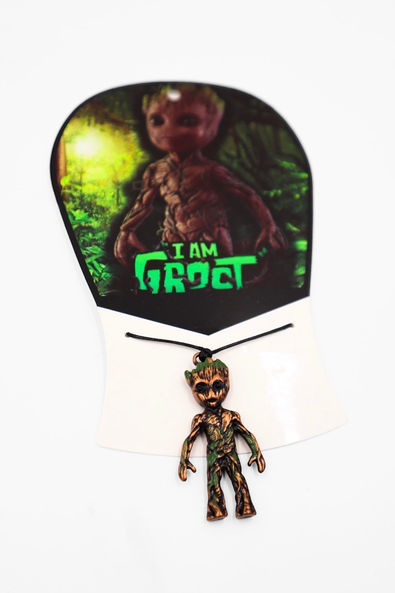Siyah İpli I'M Groot Kolye 