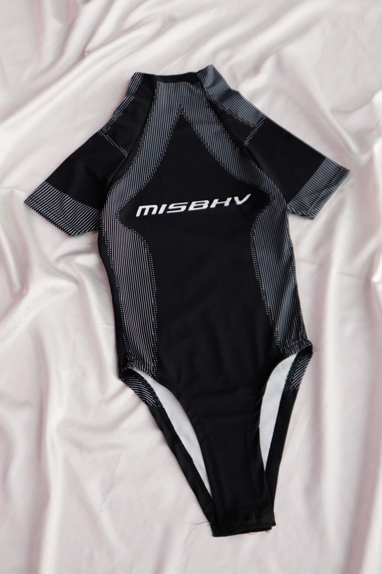 Siyah Kısa Kol Mısbhv Çıtçıtlı Body