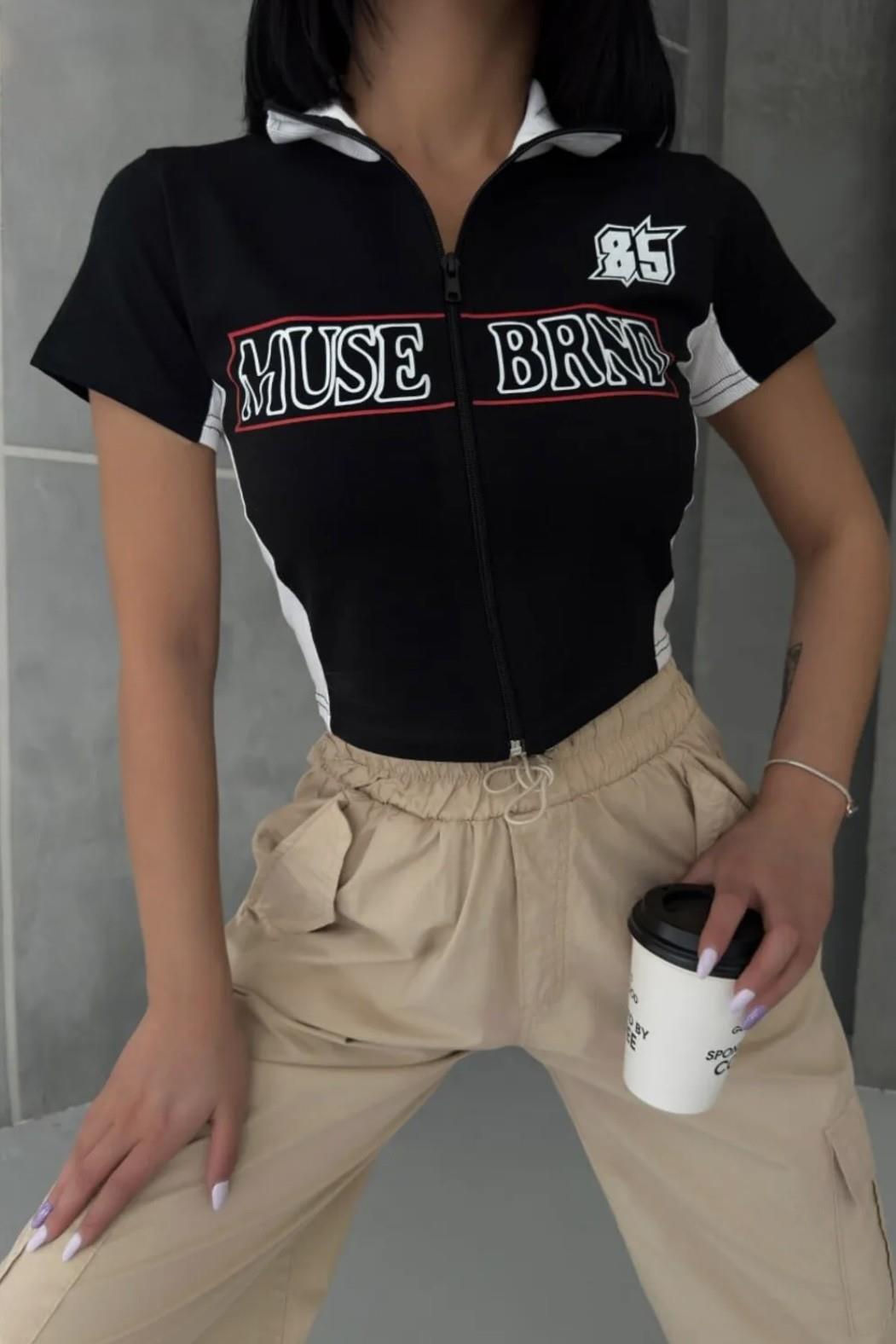 Siyah Muse Brnd 85 Crop