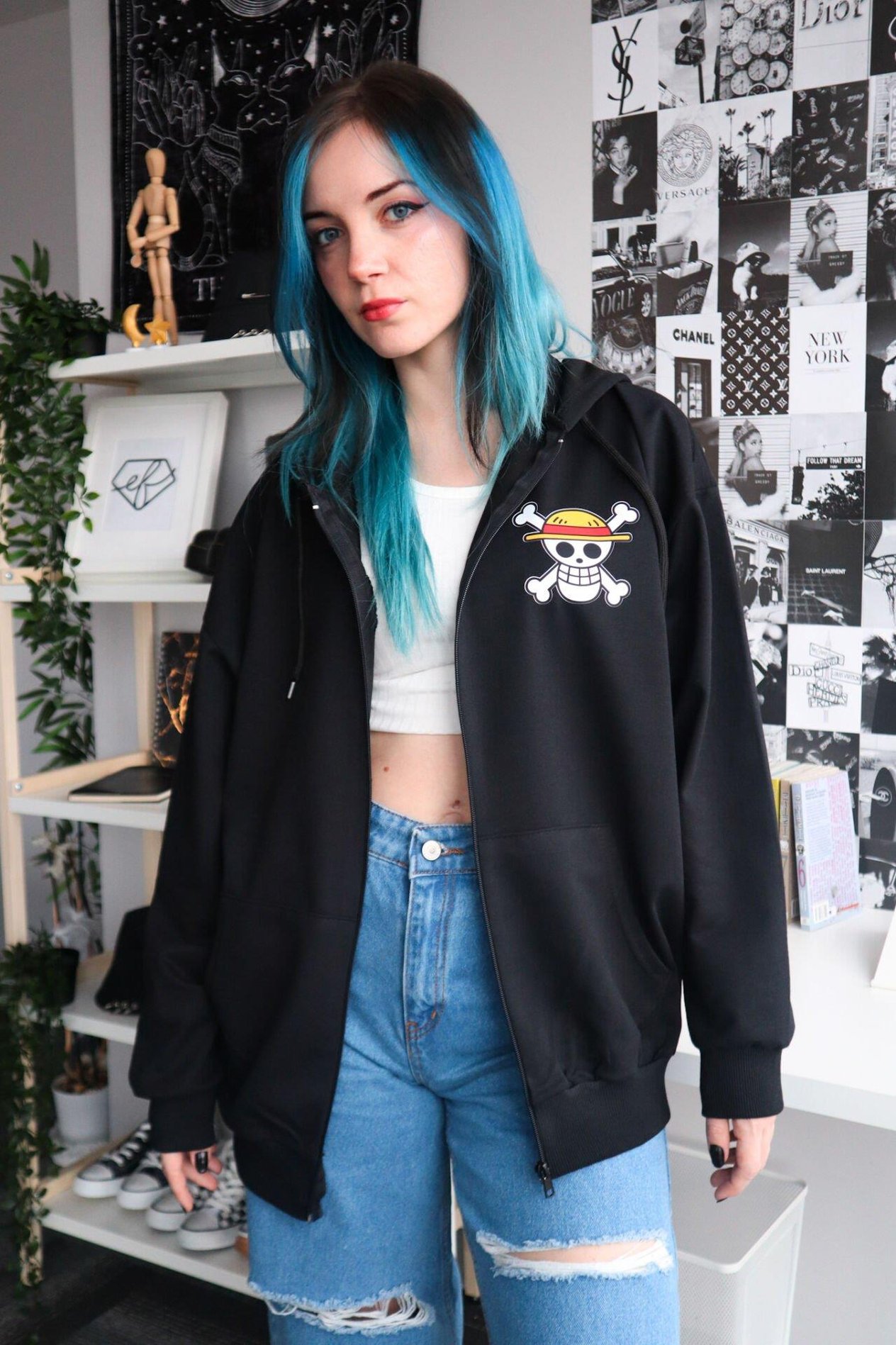 Siyah One Piece Hırka