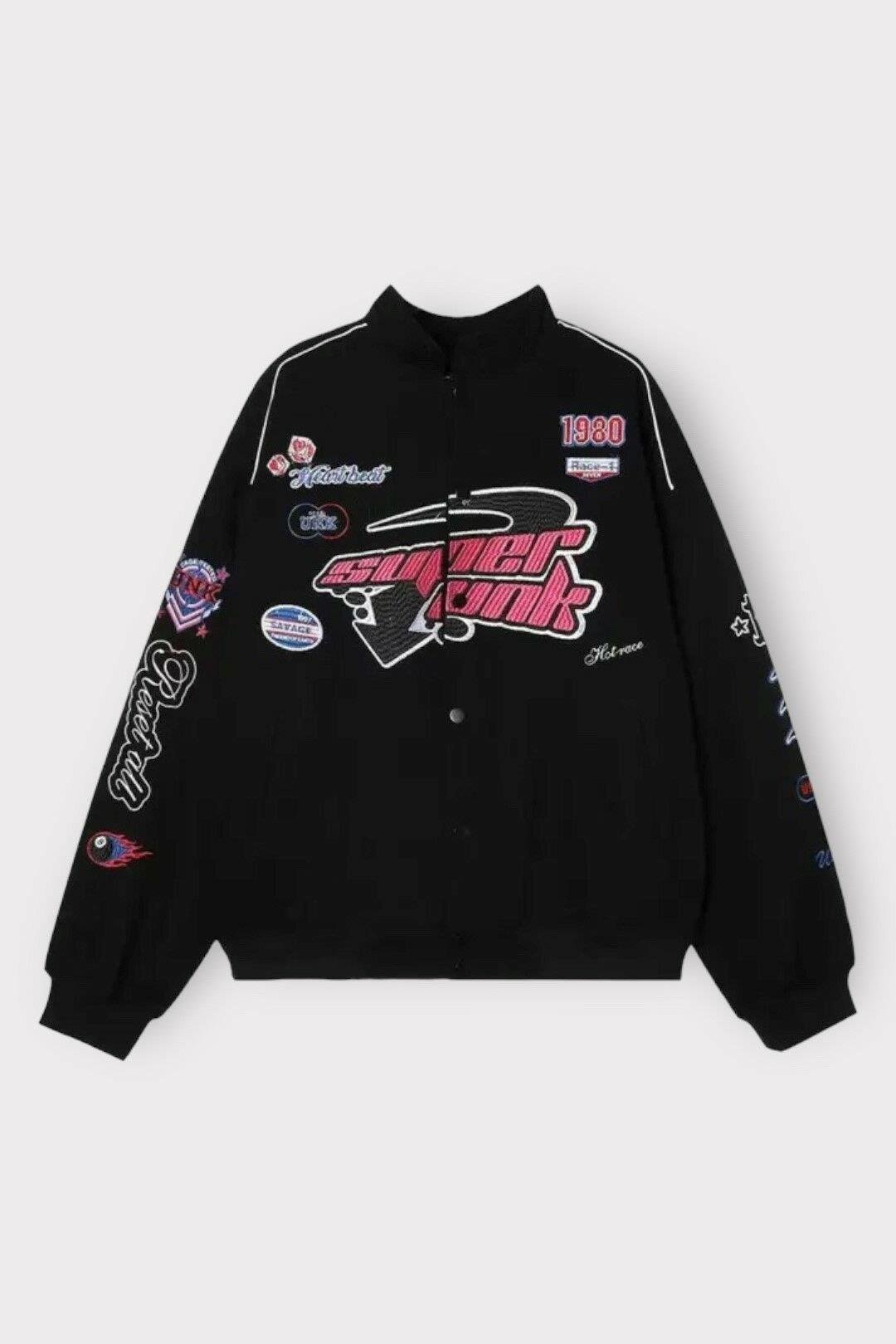 Siyah Super Unk Y2K Vintage Ceket