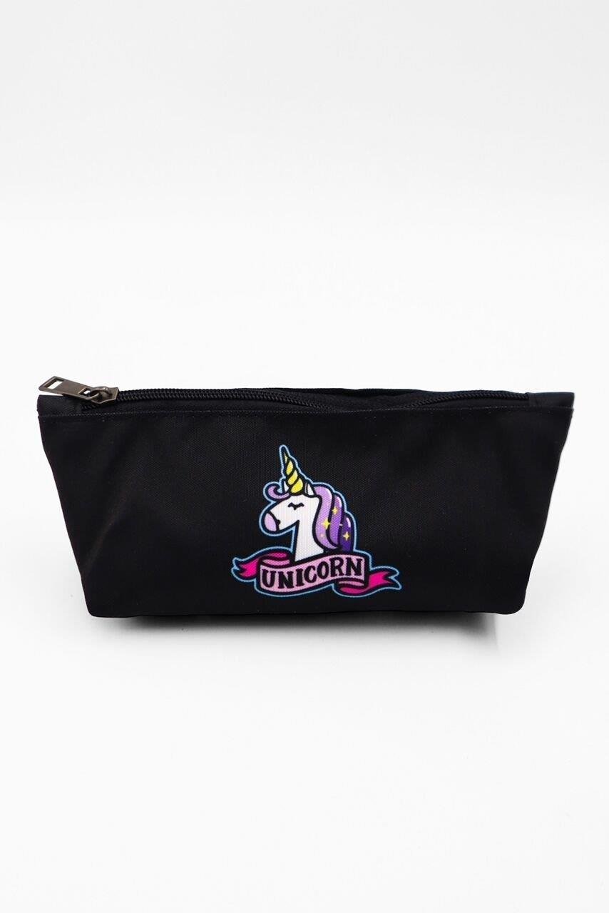 Siyah Unicorn Boynuz Kalemlik