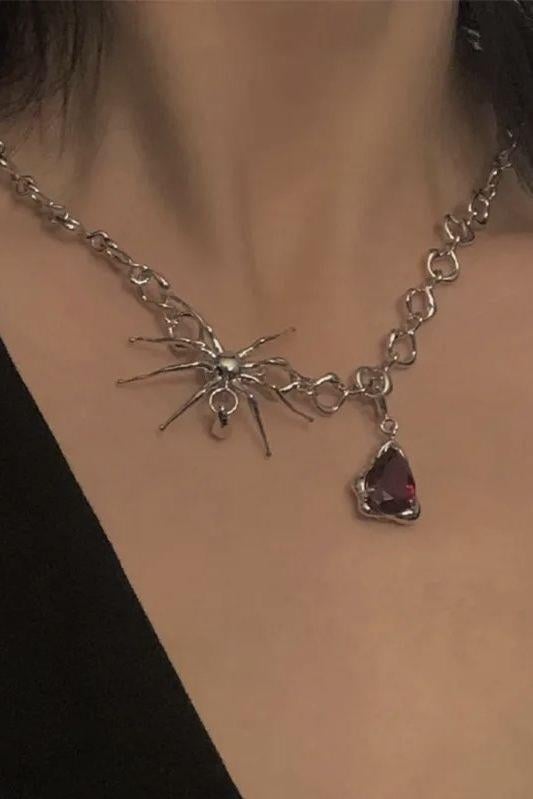 Spider Blood Drop Kolye