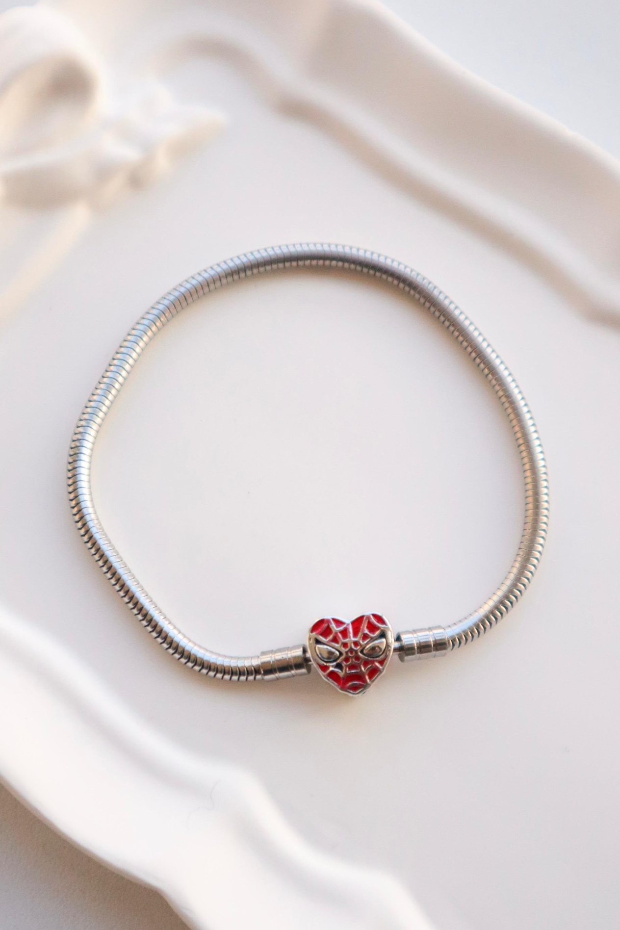 Spiderman Klipsli Charm Bileklik 