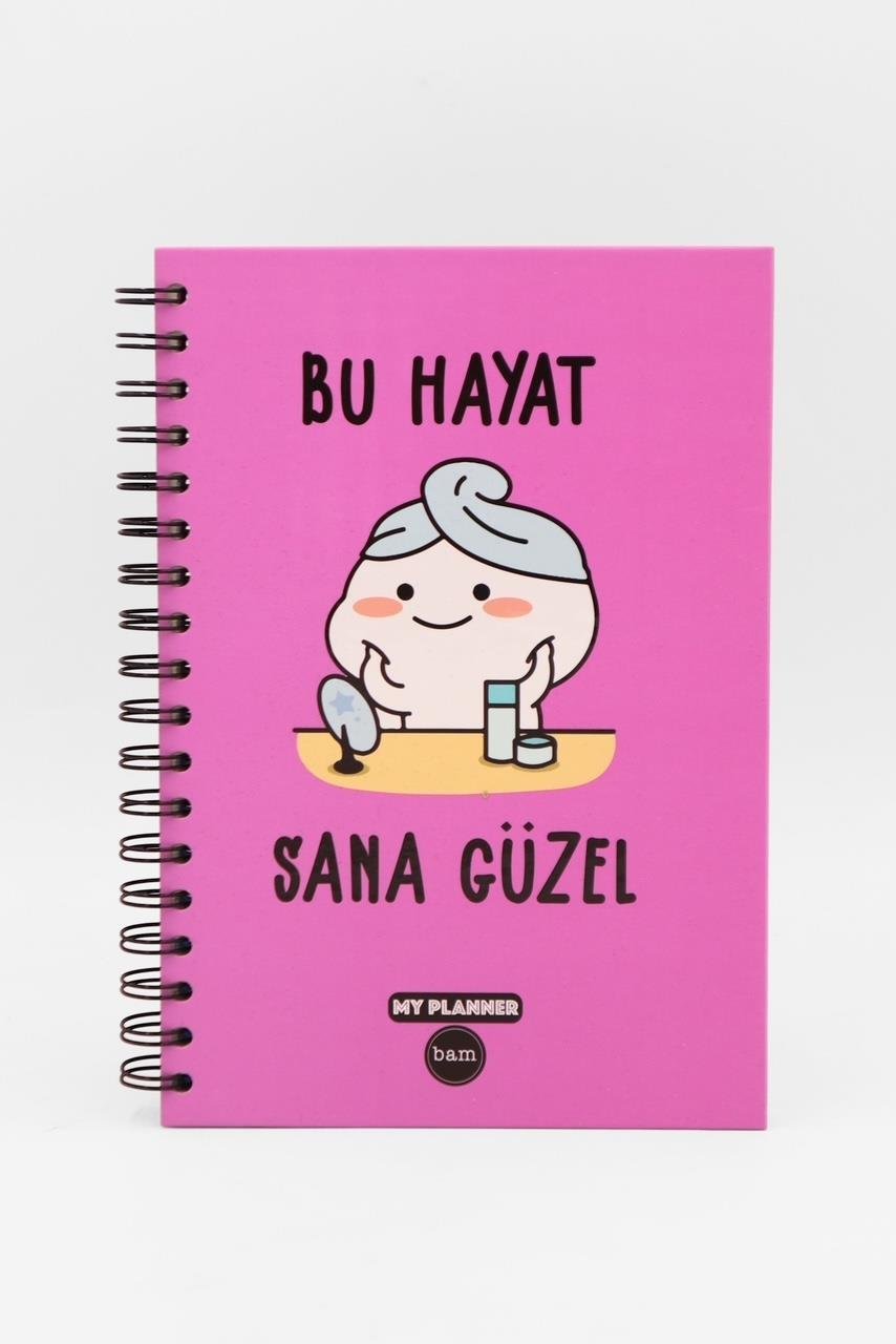 Telli Planlayıcı Defter Ajanda -  Bu Hayat Sana Güzel 