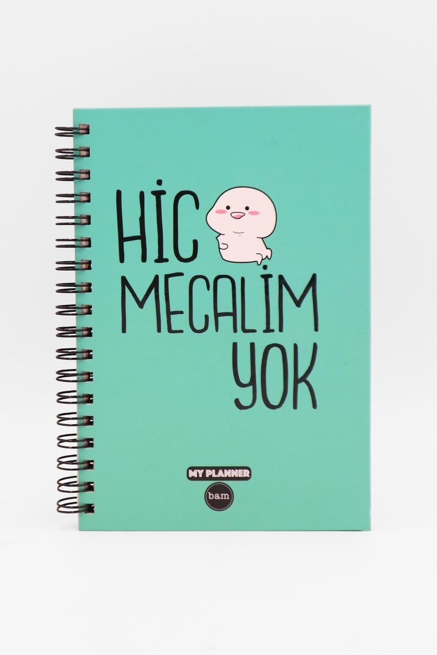 Telli Planlayıcı Defter Ajanda - Hiç Mecalim Yok  