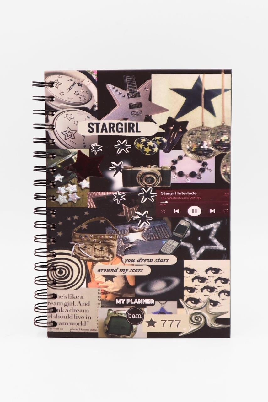 Telli Planlayıcı Defter Ajanda -  Star Girl 