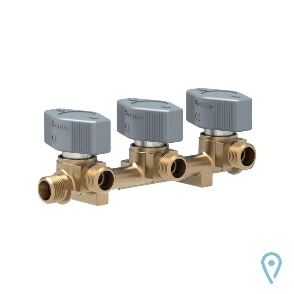 TRUMA Üçlü Gaz Vanası 3x8mm Giriş