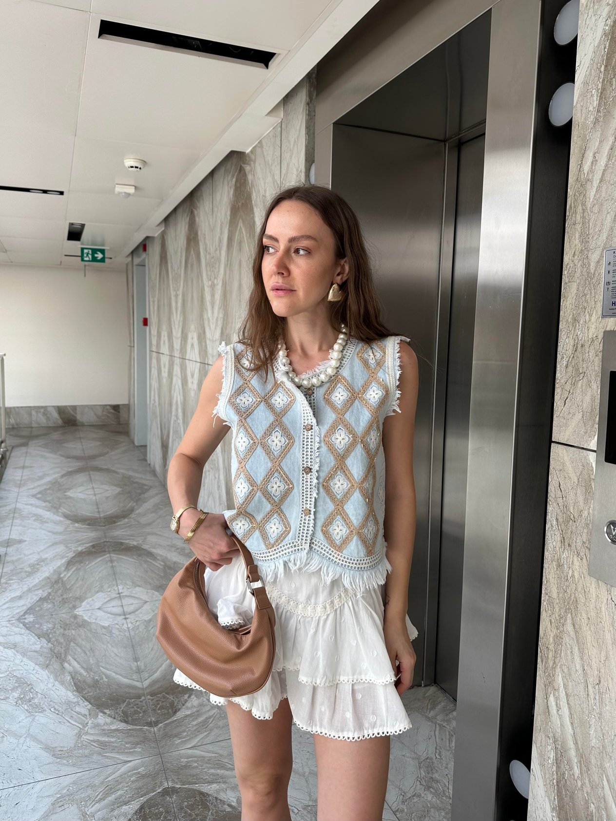 MARKA MODEL ETNİK DESEN TASARIM  JEAN YELEK
