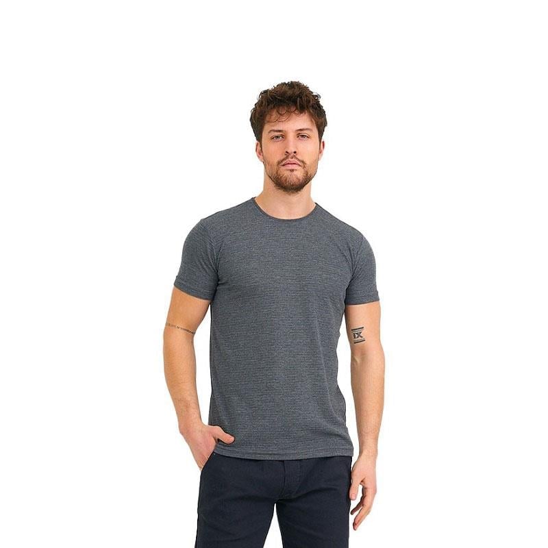 Slazenger BAILEY-Antrasit Erkek T-Shirt ST12TE360-250 Gri