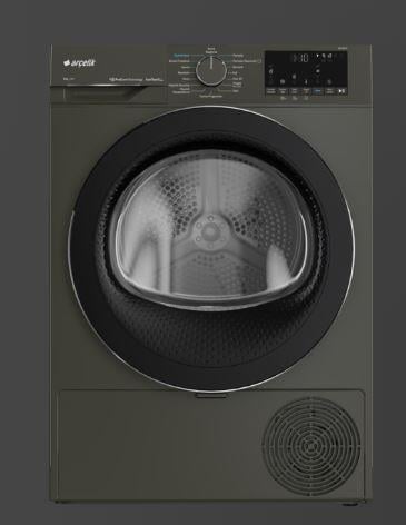 Arçelik 900 KMP IG 9 kg Çamaşır Kurutma Makinesi Grey