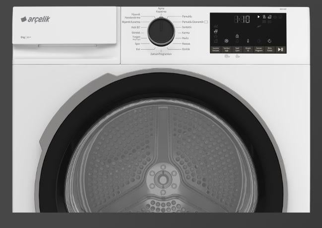 Arçelik 900 KMX A++ 9 kg Çamaşır Kurutma Makinesi