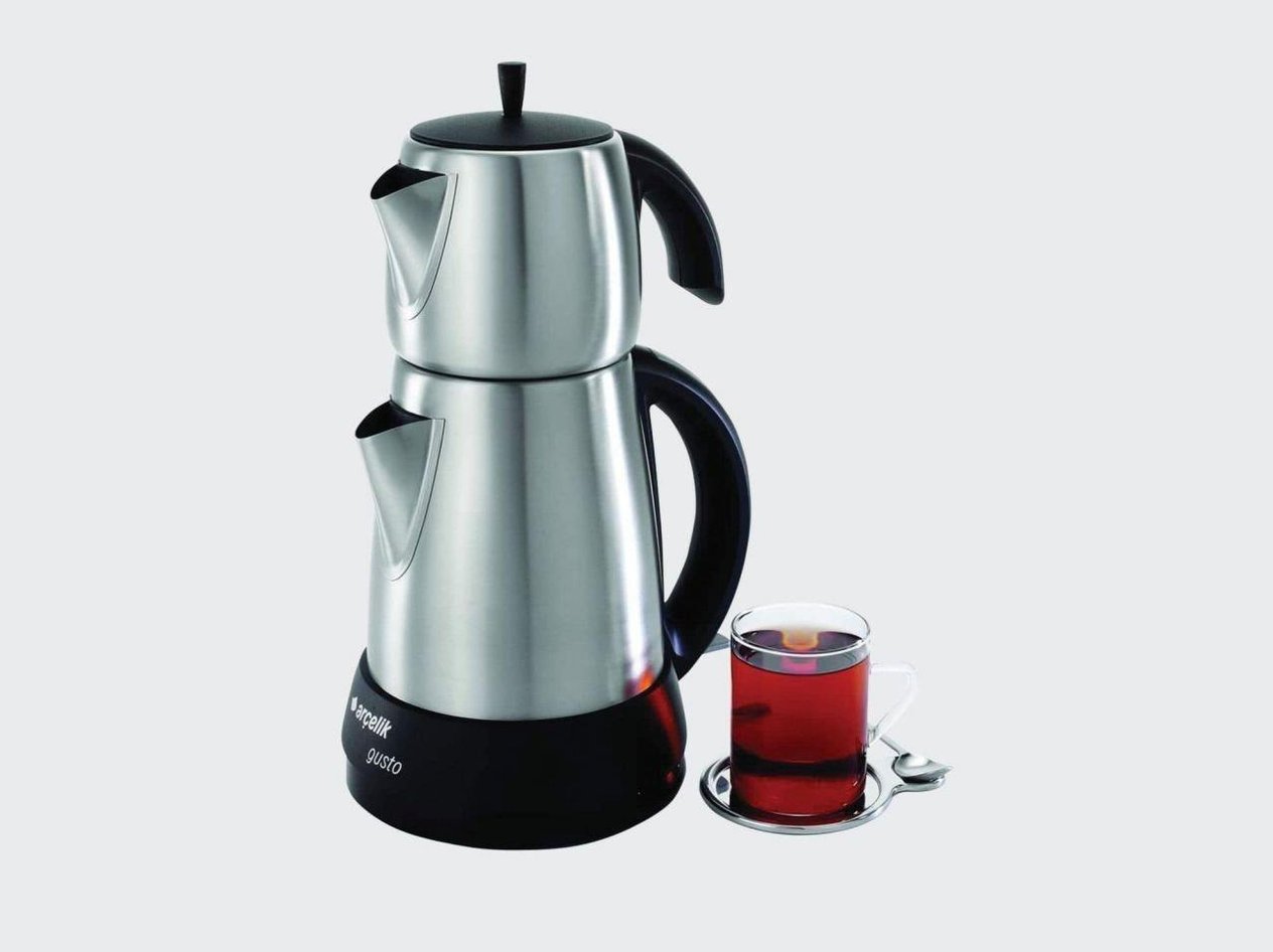Arçelik K-3282 IM Gusto Çelik Çaycı Tiryaki 1650 Watt Çay Makinesi