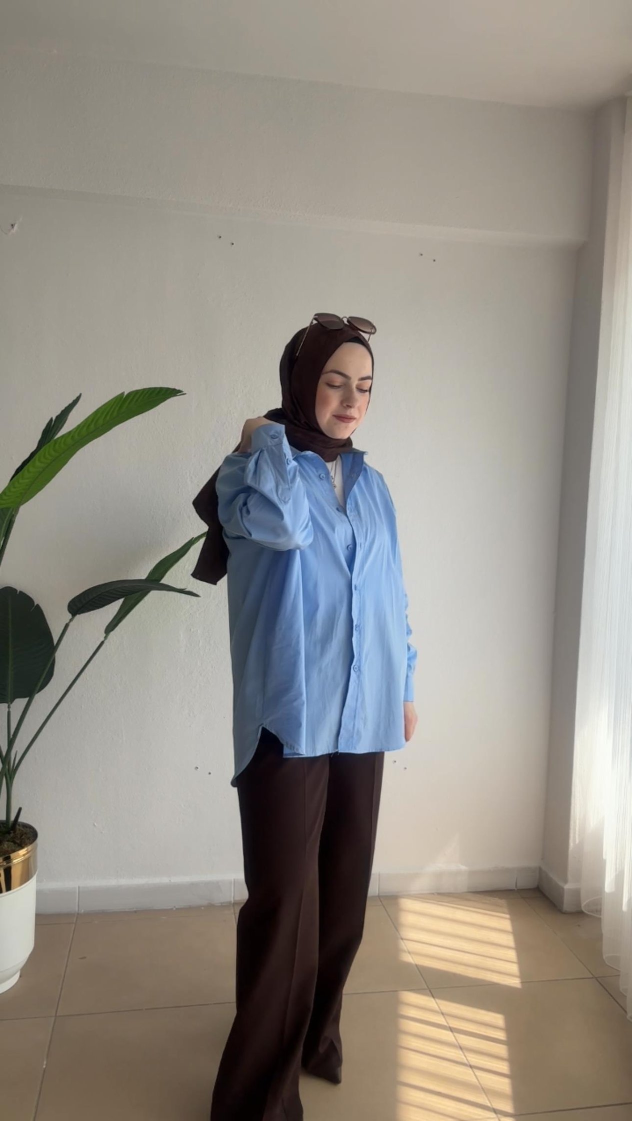 BEBE MAVİSİ GÖMLEK 
