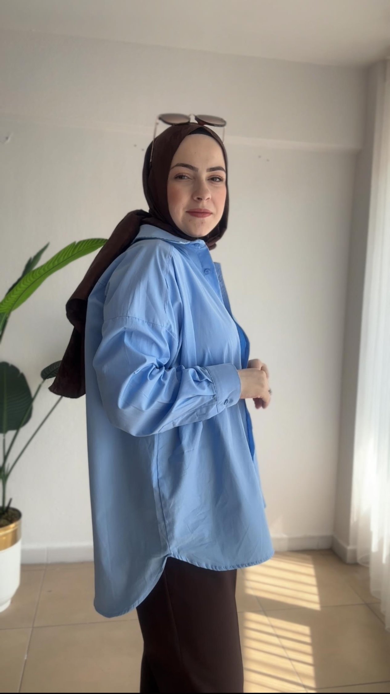 BEBE MAVİSİ GÖMLEK 