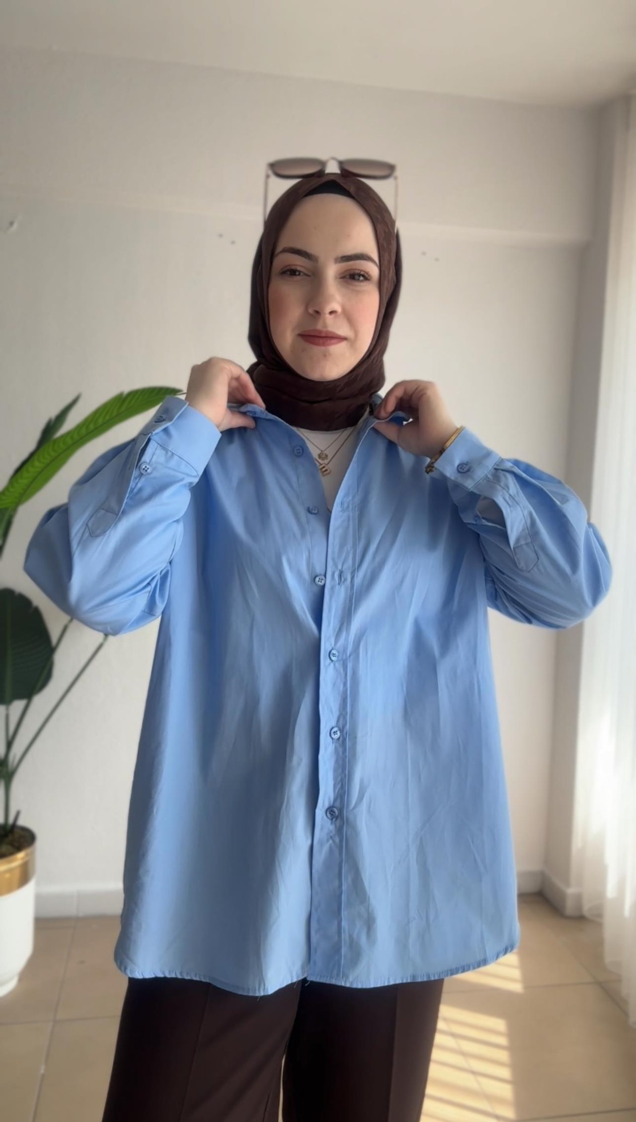 BEBE MAVİSİ GÖMLEK 