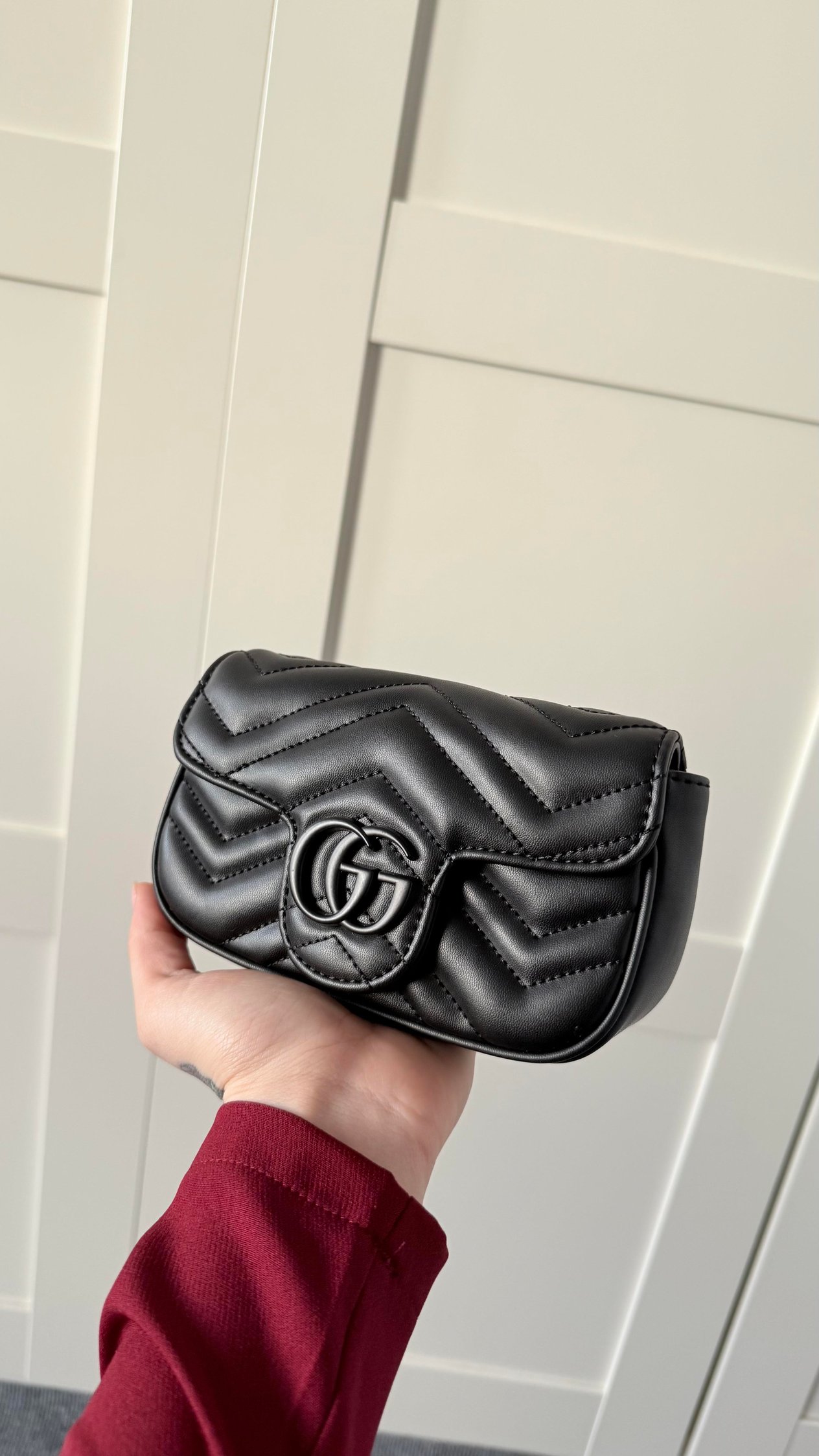 Gucci Mini Zincirli Çanta Siyah