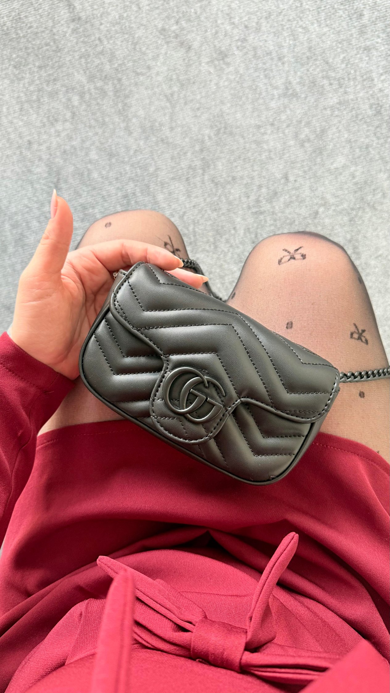 Gucci Mini Zincirli Çanta Siyah