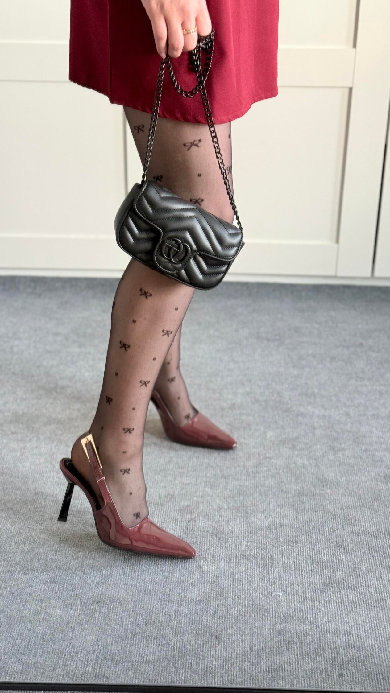 Gucci Mini Zincirli Çanta Siyah