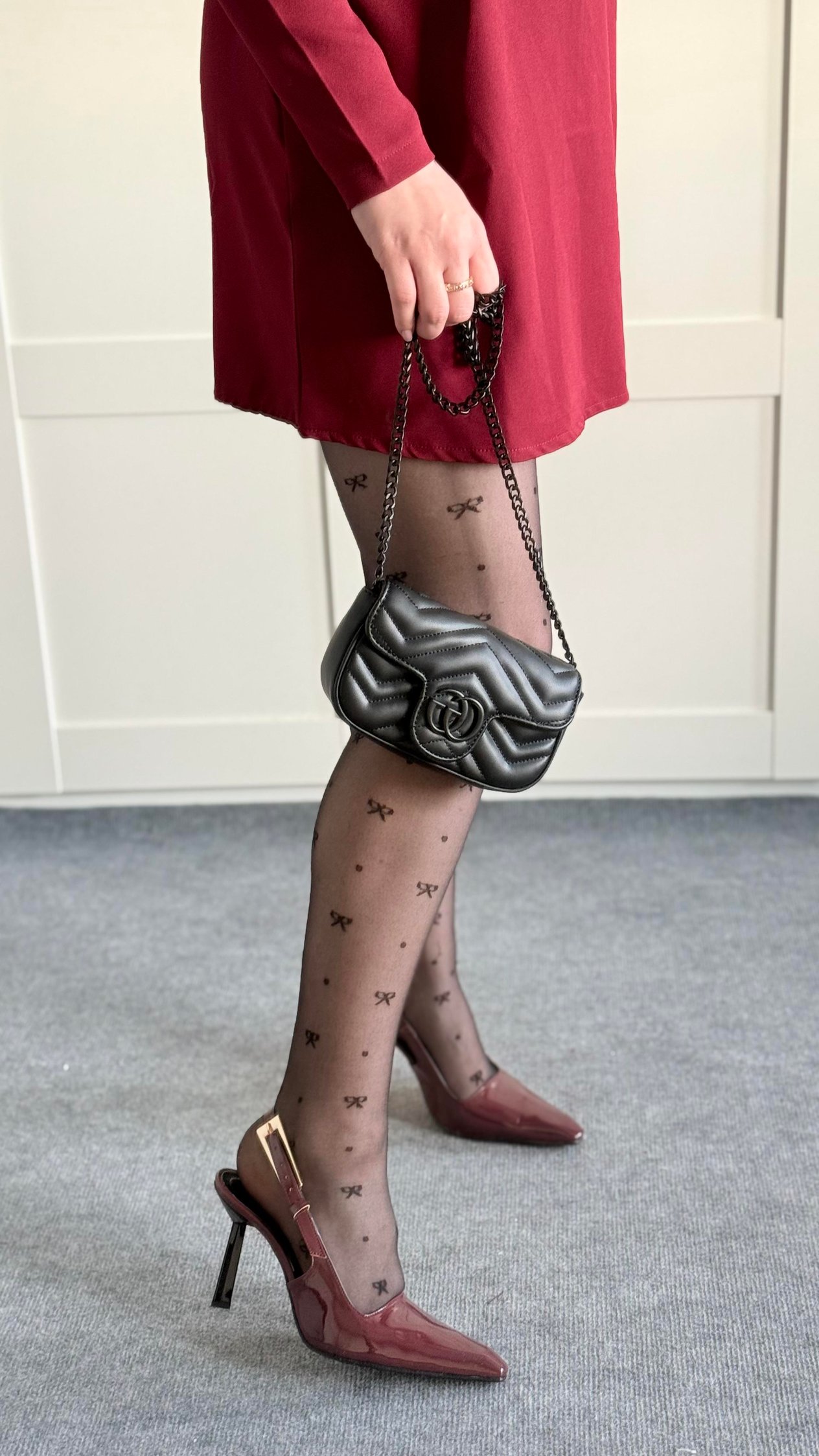 Gucci Mini Zincirli Çanta Siyah