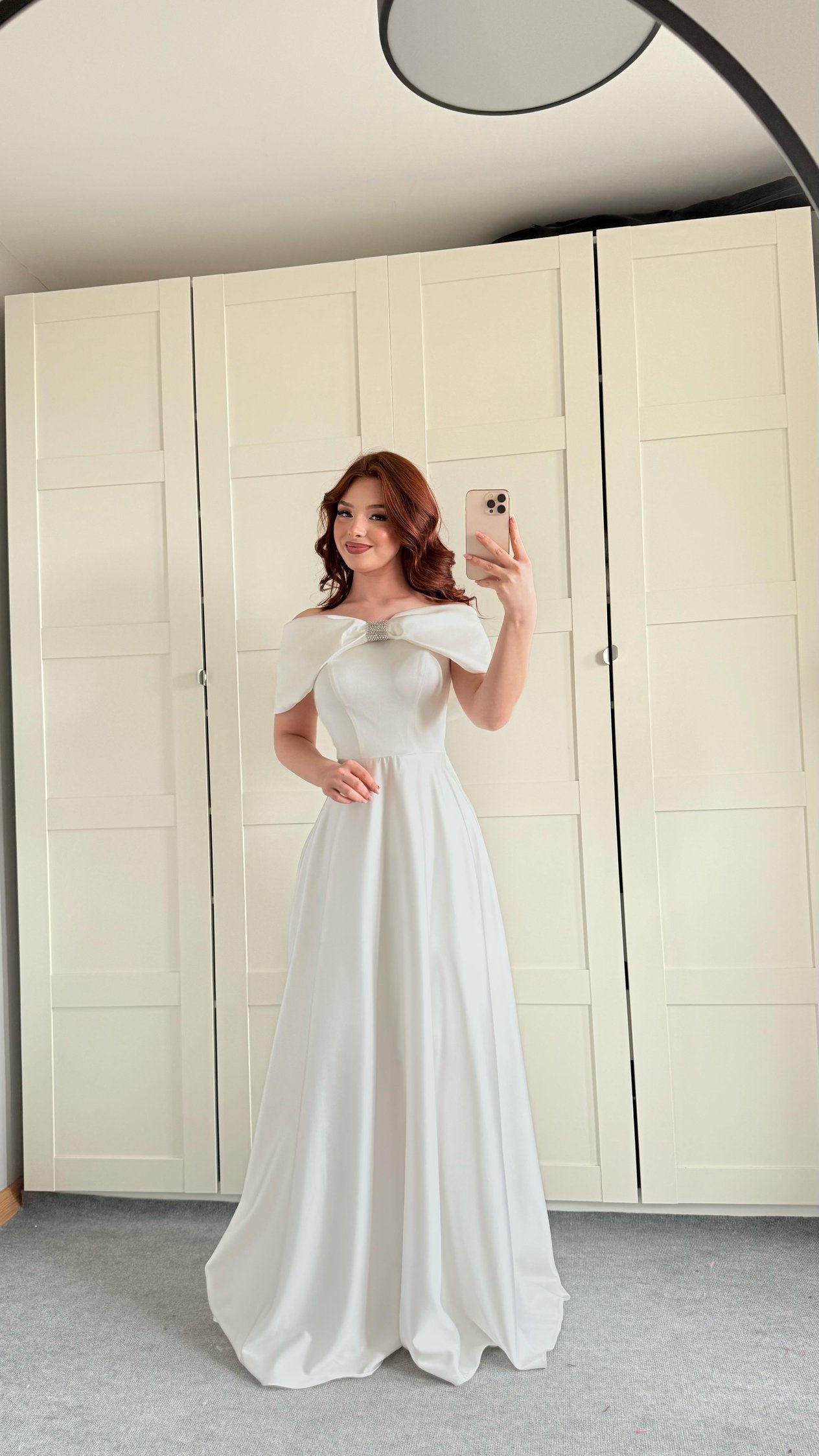 Lovely Fiyonk Abiye Beyaz