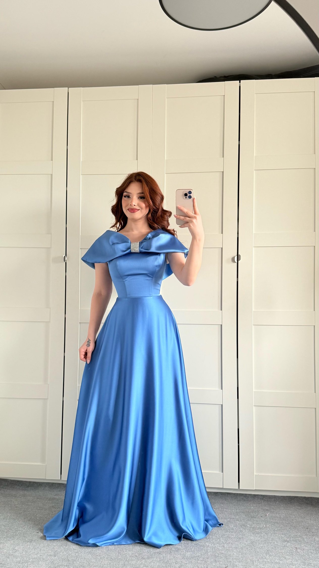 Lovely Fiyonk Abiye İndigo