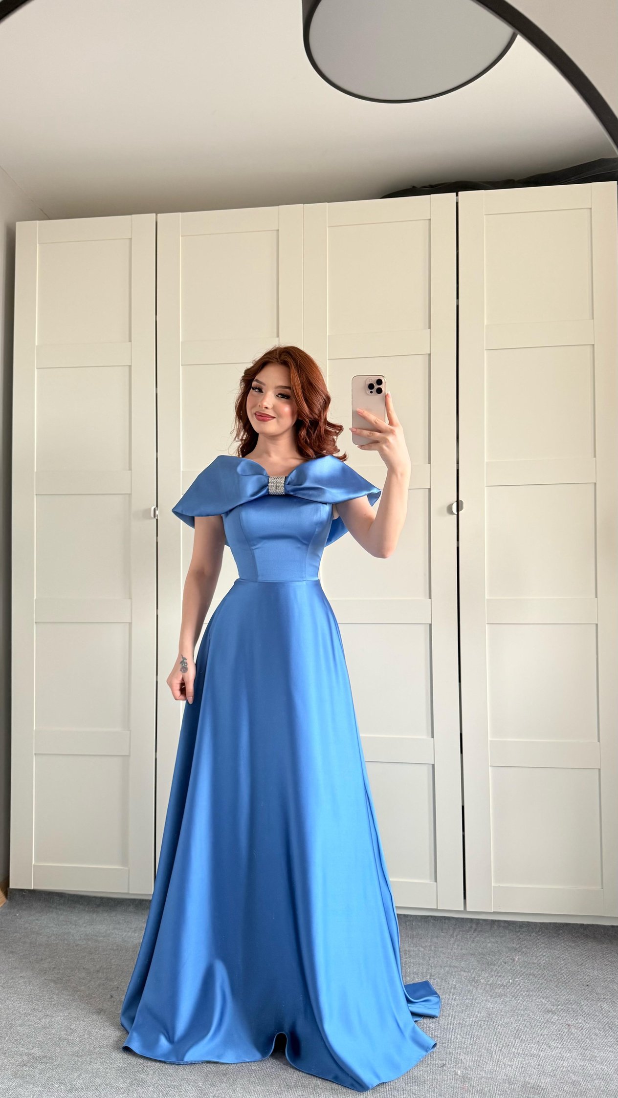 Lovely Fiyonk Abiye İndigo
