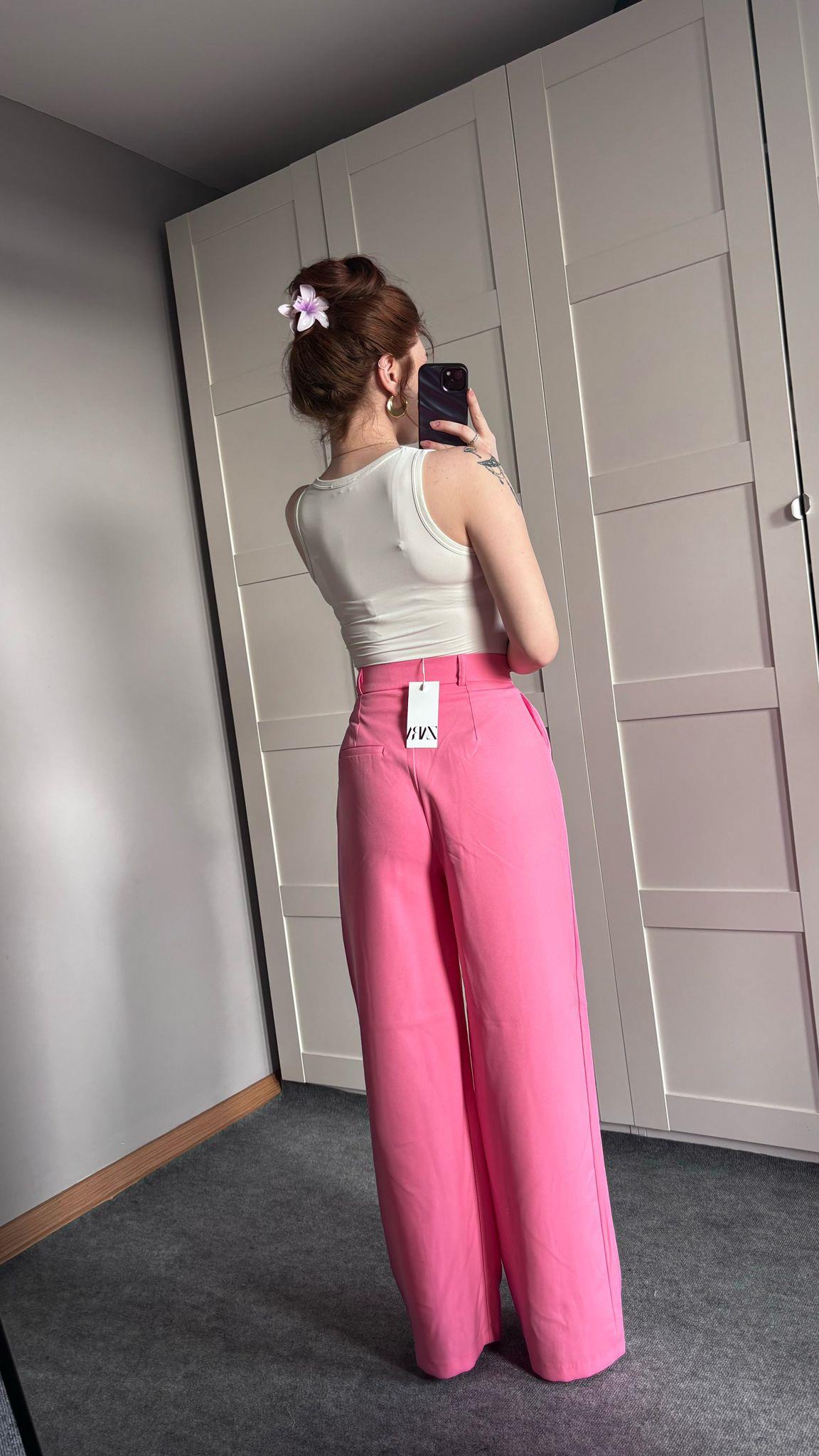 Marka Plazzo Pembe Pantolon