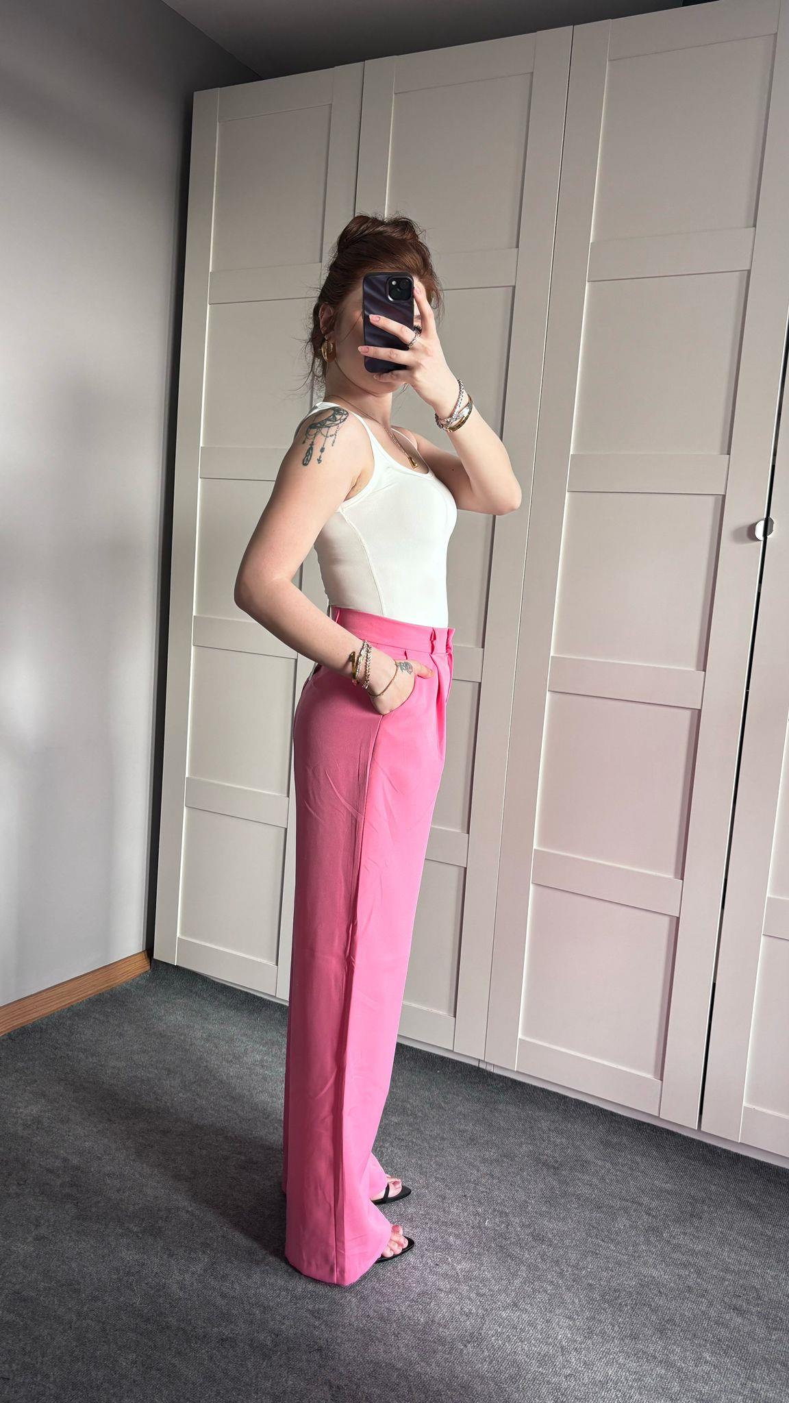 Marka Plazzo Pembe Pantolon