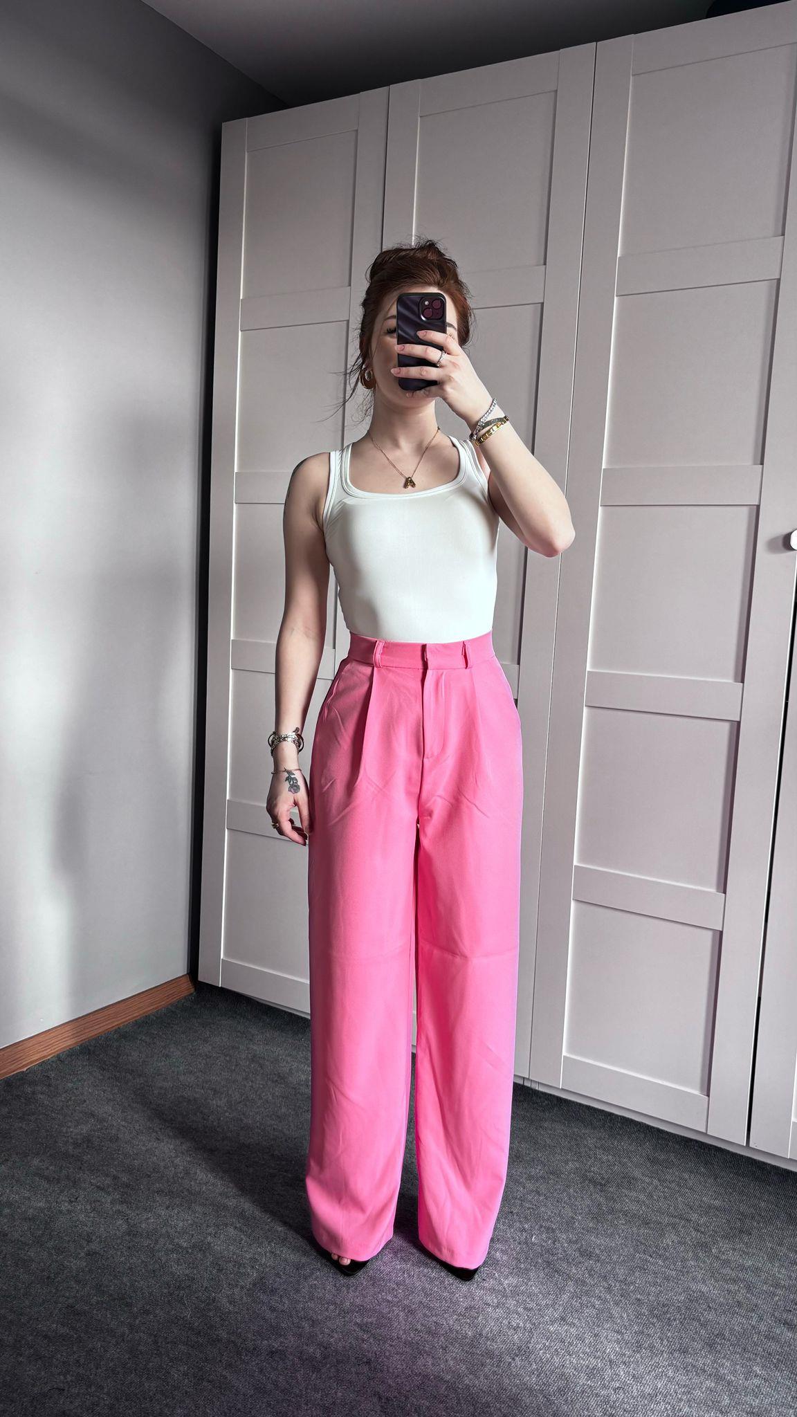 Marka Plazzo Pembe Pantolon
