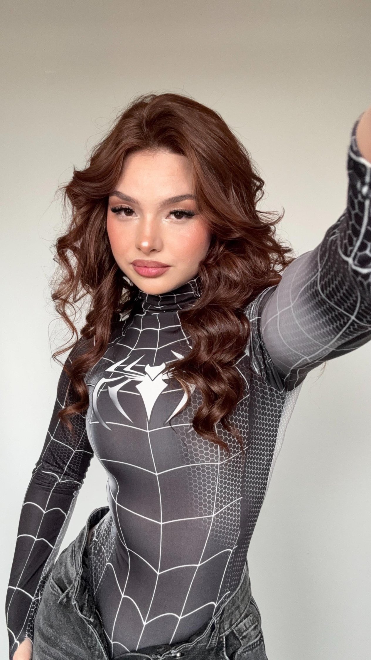 Spider Women Bodysuit Siyah