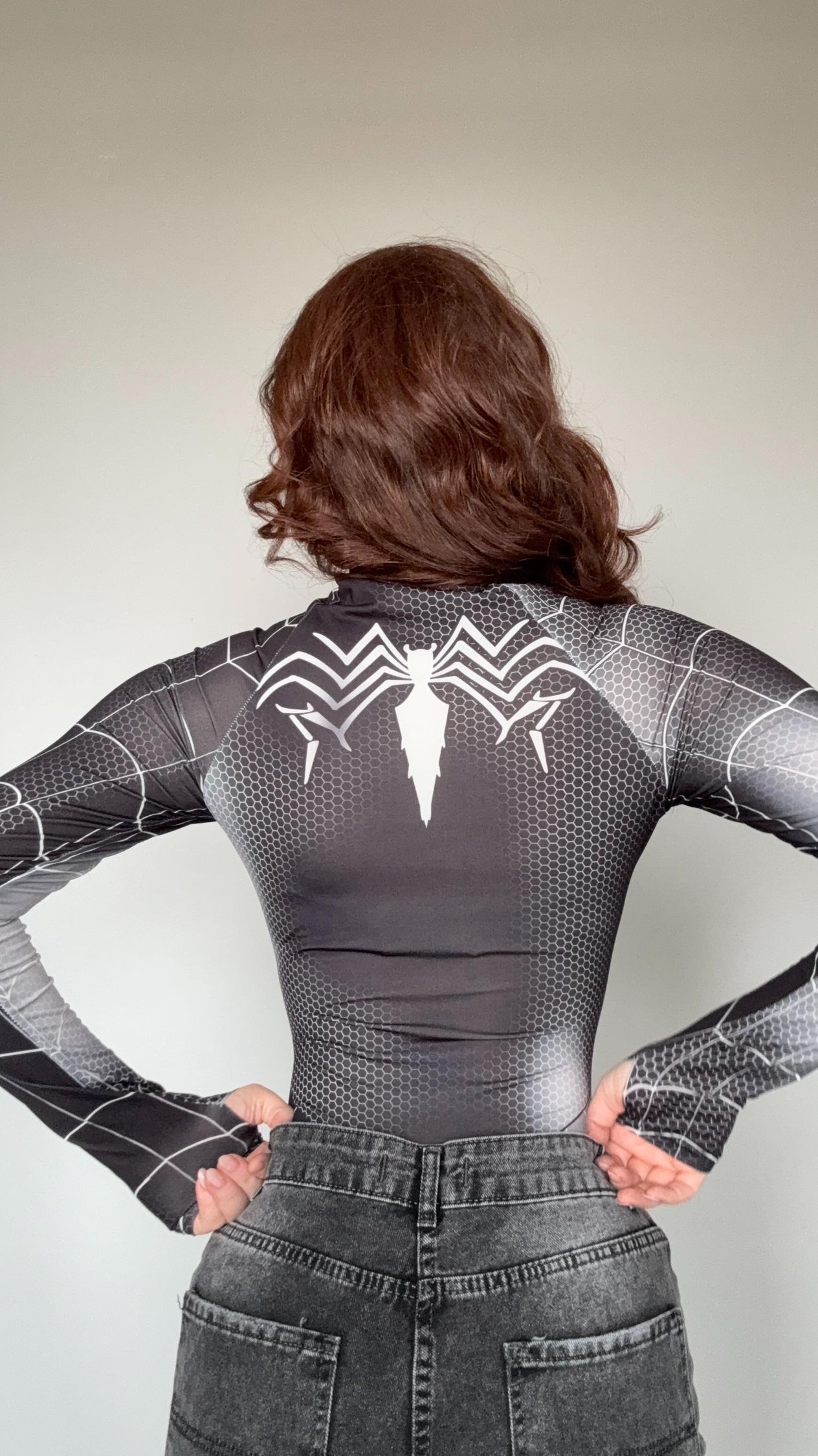 Spider Women Bodysuit Siyah