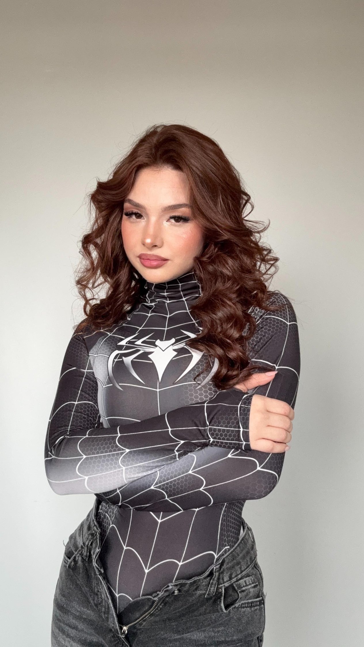 Spider Women Bodysuit Siyah