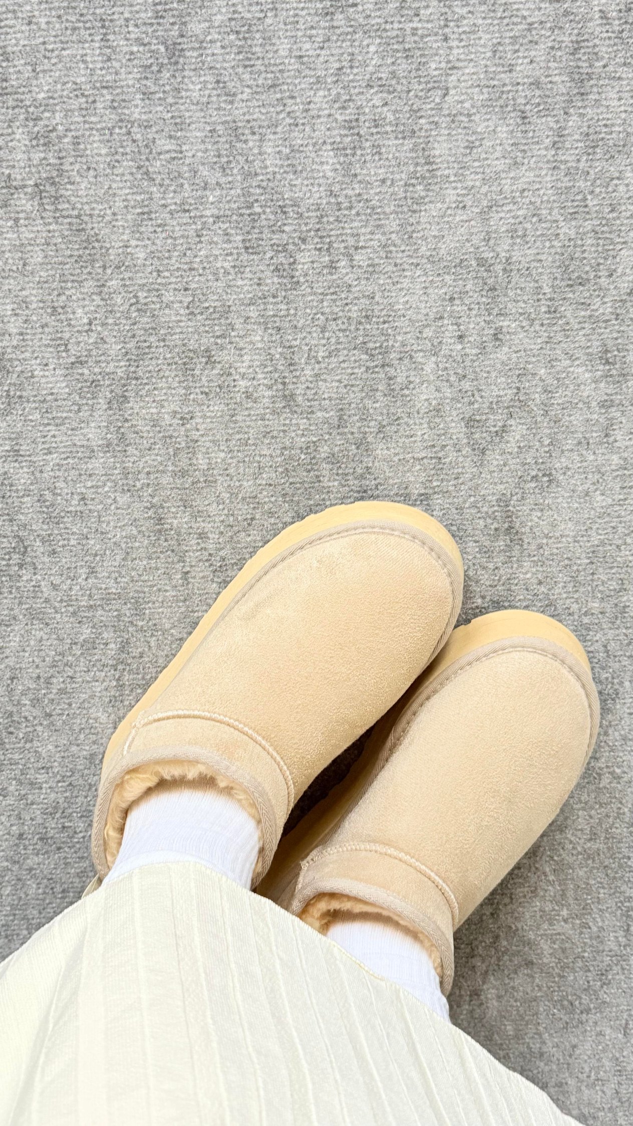 Ugg Bot Uzun Kürklü Bej 