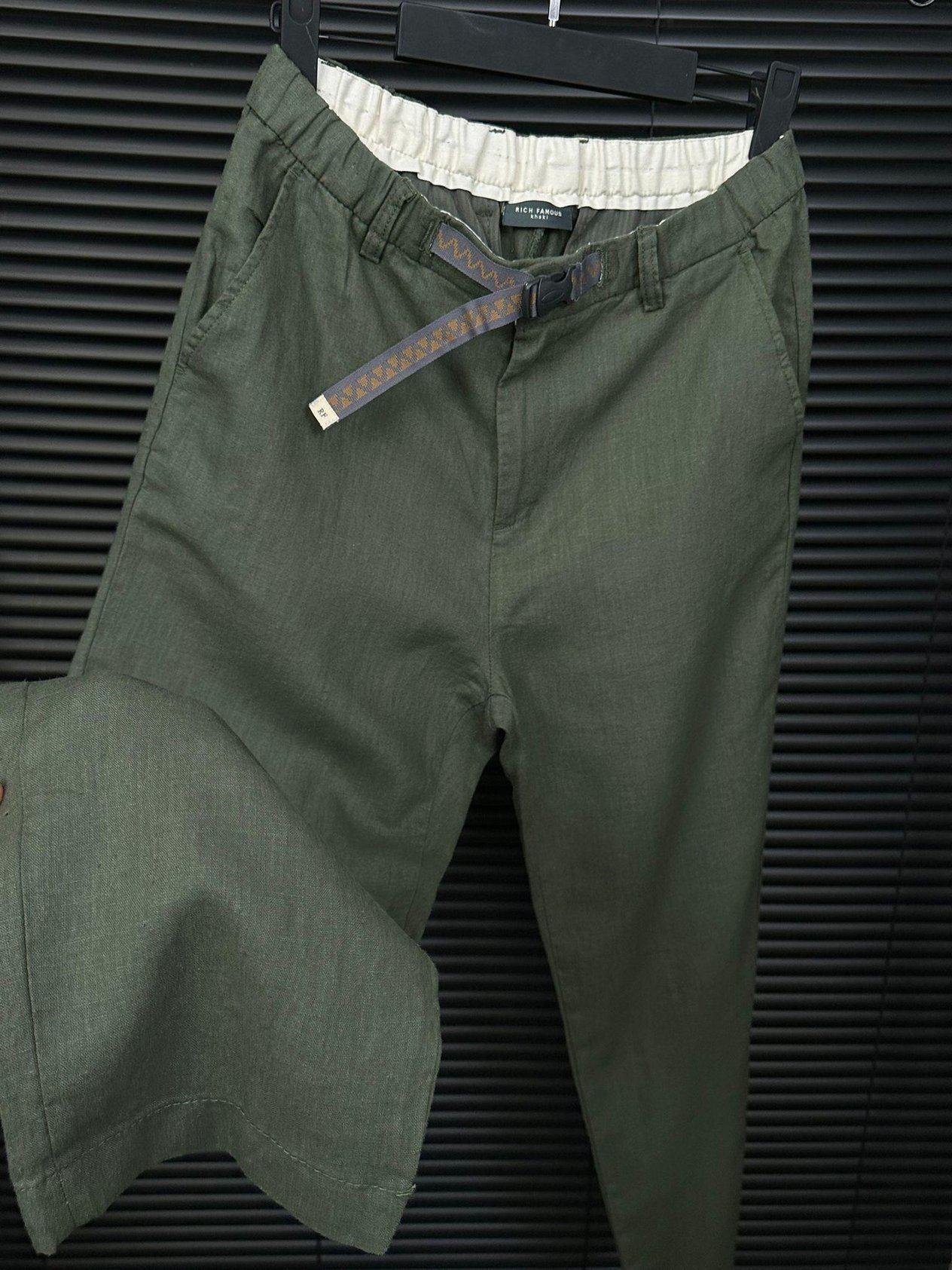 Beli Kemerli Lınen Kumaş Pantolon