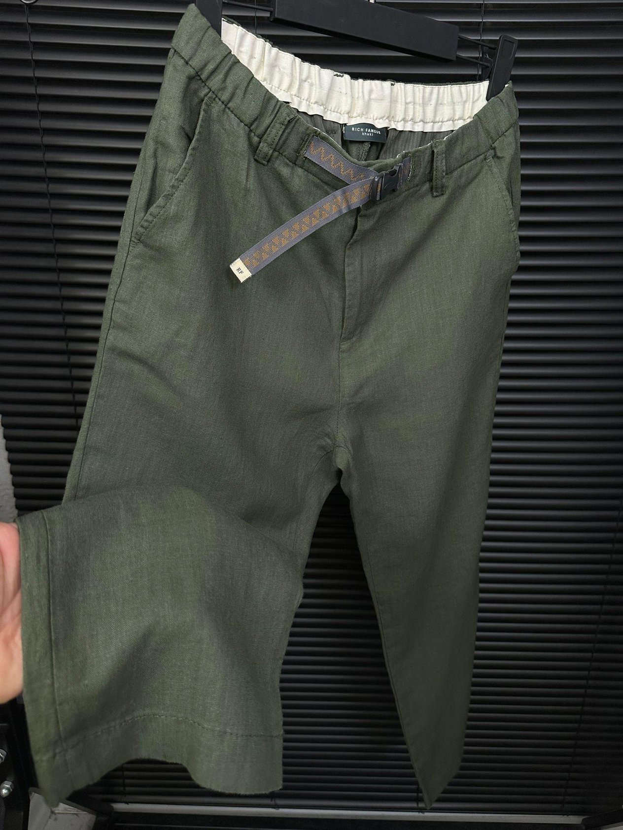 Beli Kemerli Lınen Kumaş Pantolon