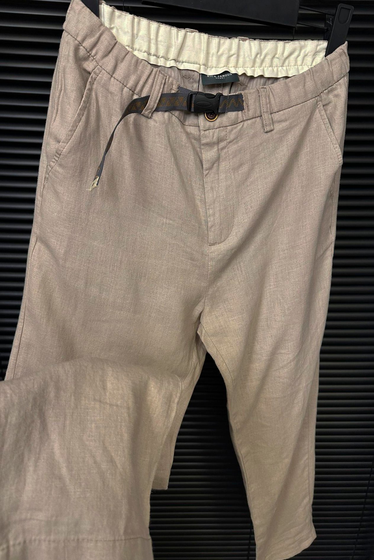 Beli Kemerli Lınen Kumaş Pantolon