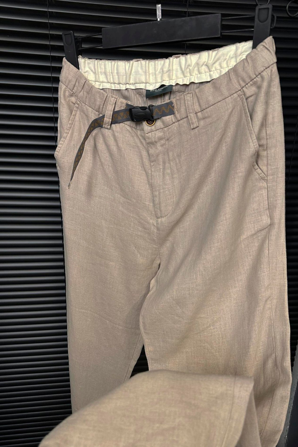 Beli Kemerli Lınen Kumaş Pantolon