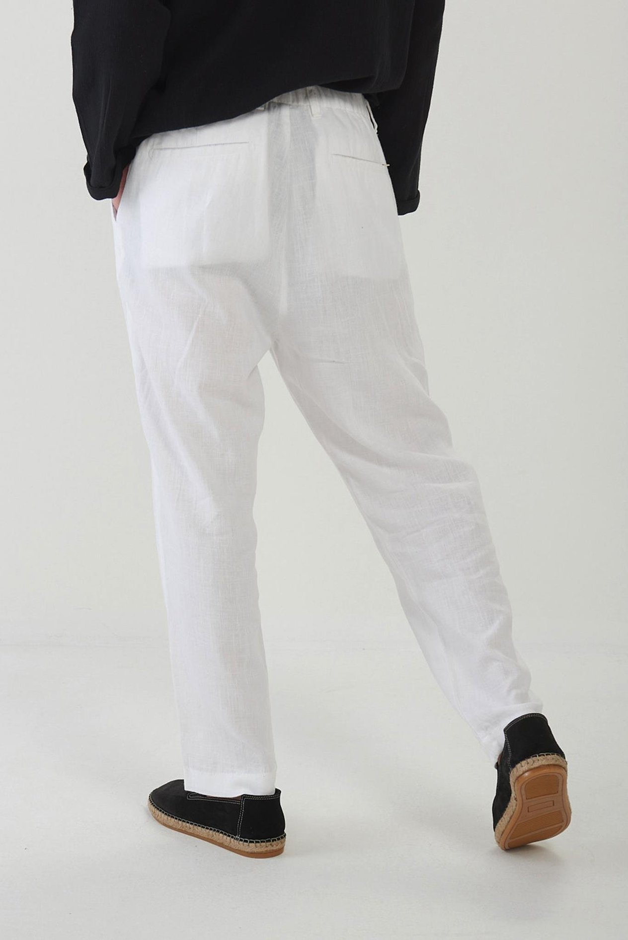 Beli Kemerli Lınen Kumaş Pantolon