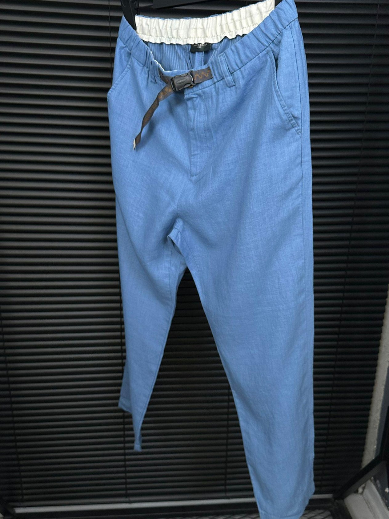 Beli Kemerli Lınen Kumaş Pantolon