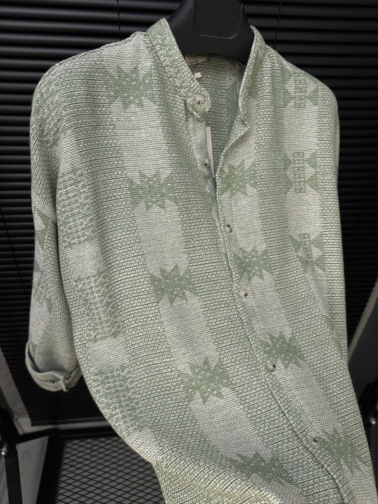 Hakim Yaka Aspar Jakar Keten Gömlek