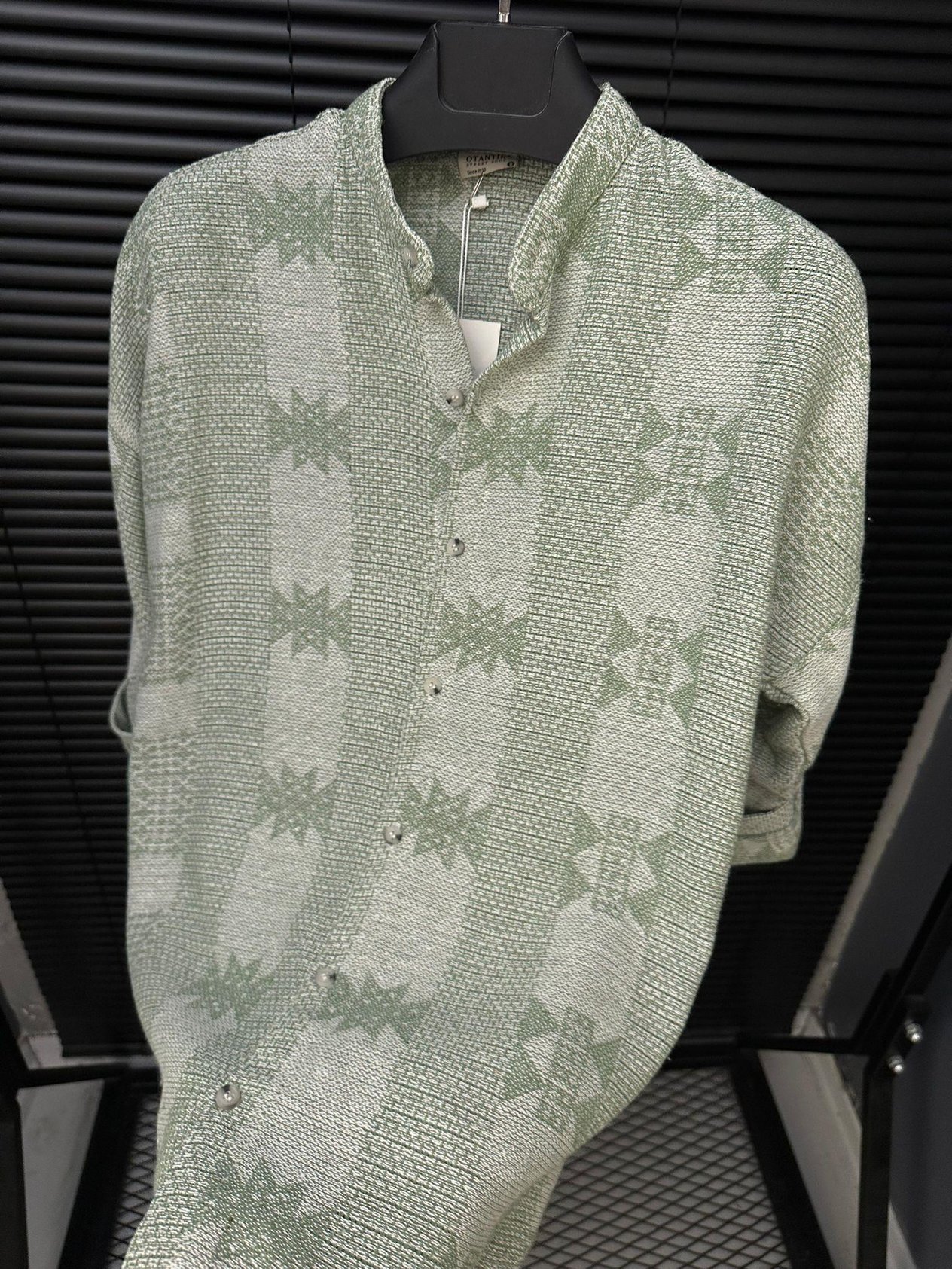 Hakim Yaka Aspar Jakar Keten Gömlek