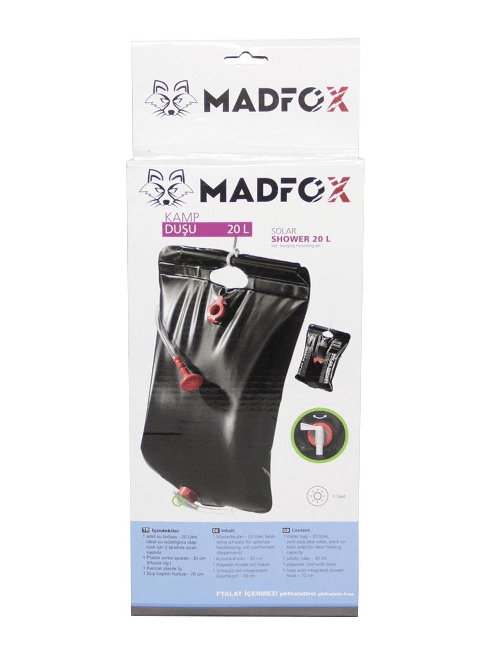 Madfox Solar Shower Kamp Duşu 20 lt
