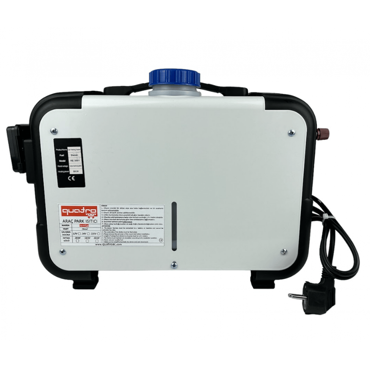 QUATRO 8kw Mobil Pro Dizel Isıtıcı 12/24/220V