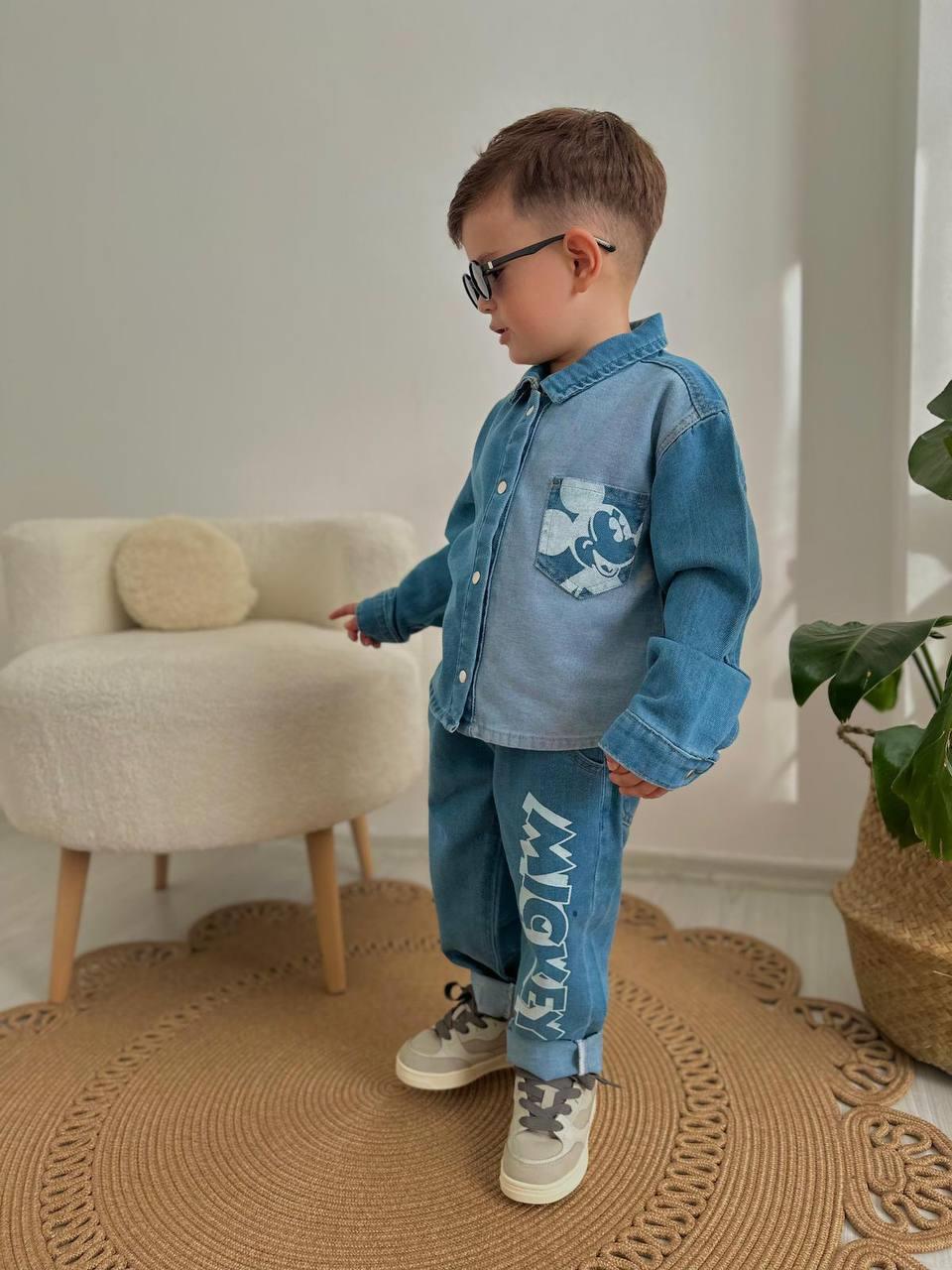 Dora Yeni Sezon Mickey Jean Erkek Çocuk Alt Üst Takım
