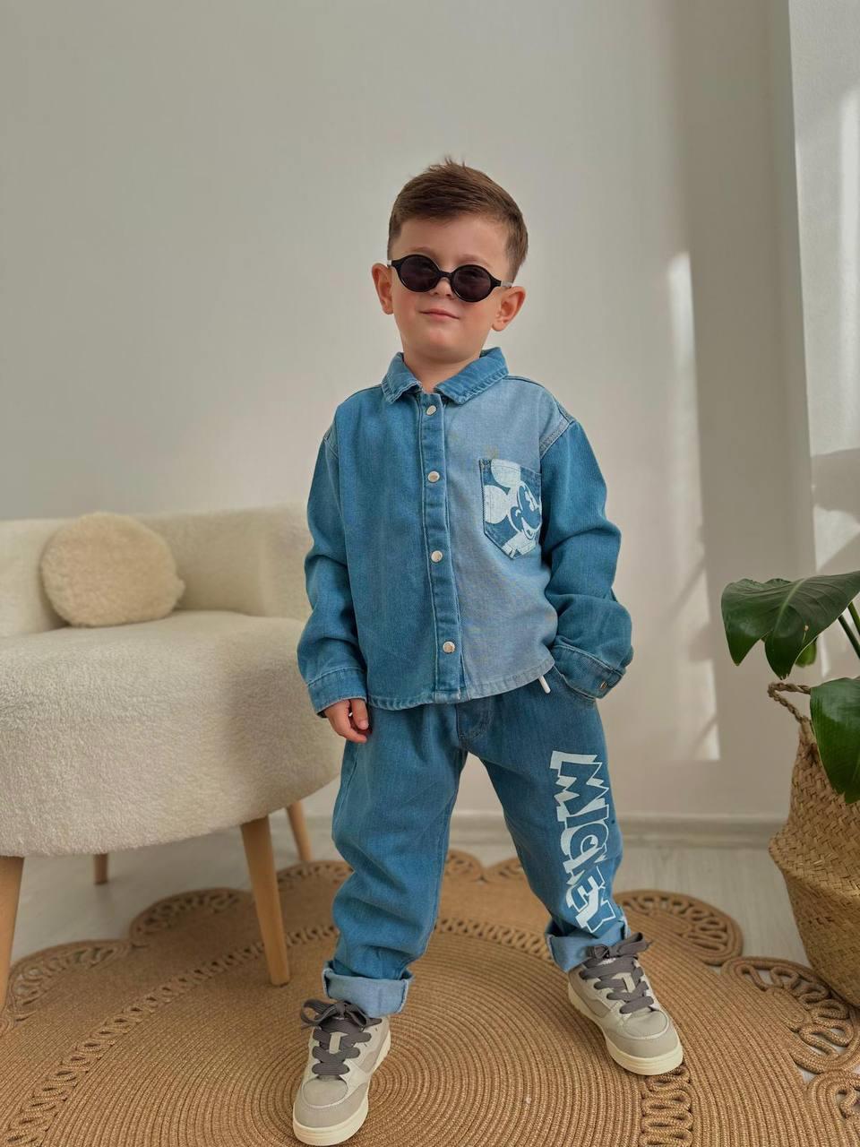Dora Yeni Sezon Mickey Jean Erkek Çocuk Alt Üst Takım