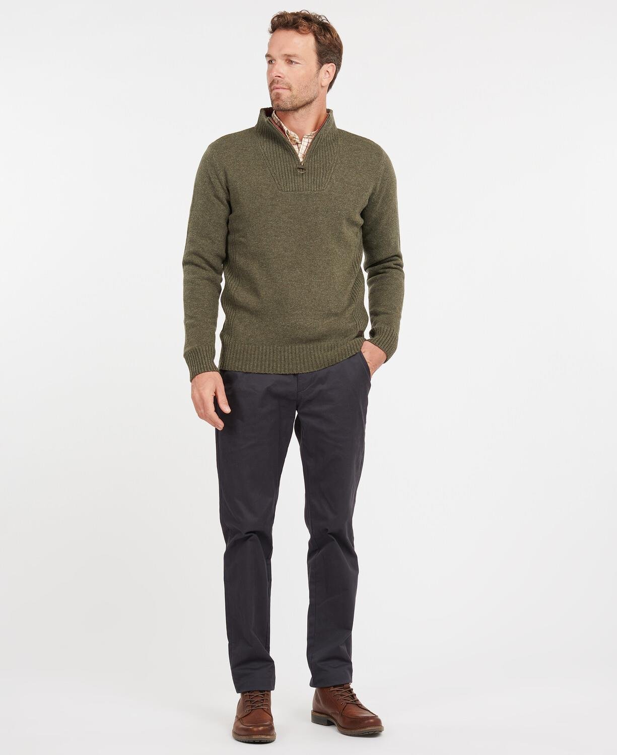 Barbour Pullover Nelson Yarım Fermuar Kazak