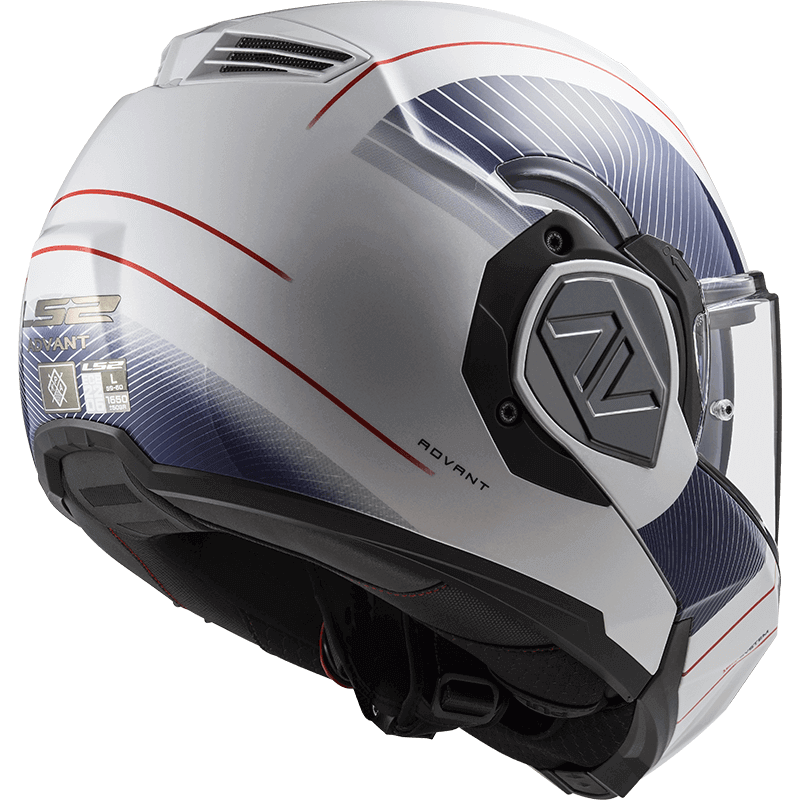 LS2 ADVANT COOPER WHITE BLUE KASK 